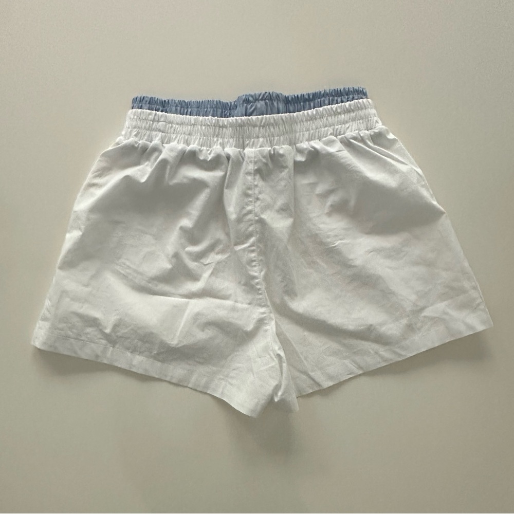Parke Double Boxer Short White and Blue Small NWT - Picture 7 of 9